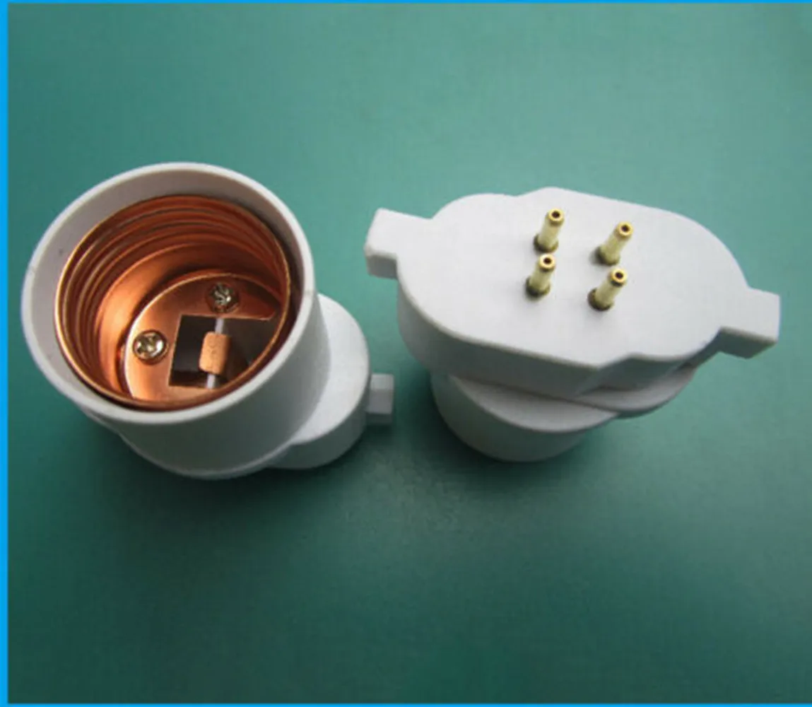 GX10Q-E26 plastic conversion lamp holder 250V double screw conversion lamp holder can be wholesaled 2pcs