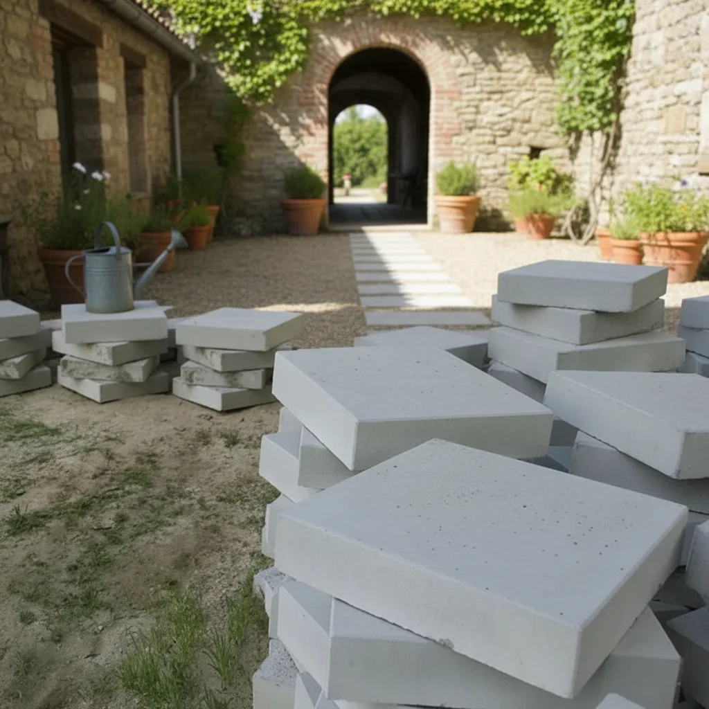 Square Plastic Concrete Mold for Garden Stepping Stones Paving Slabs Floor Tiles Garden Patio Pavement Cement Moulds view 3