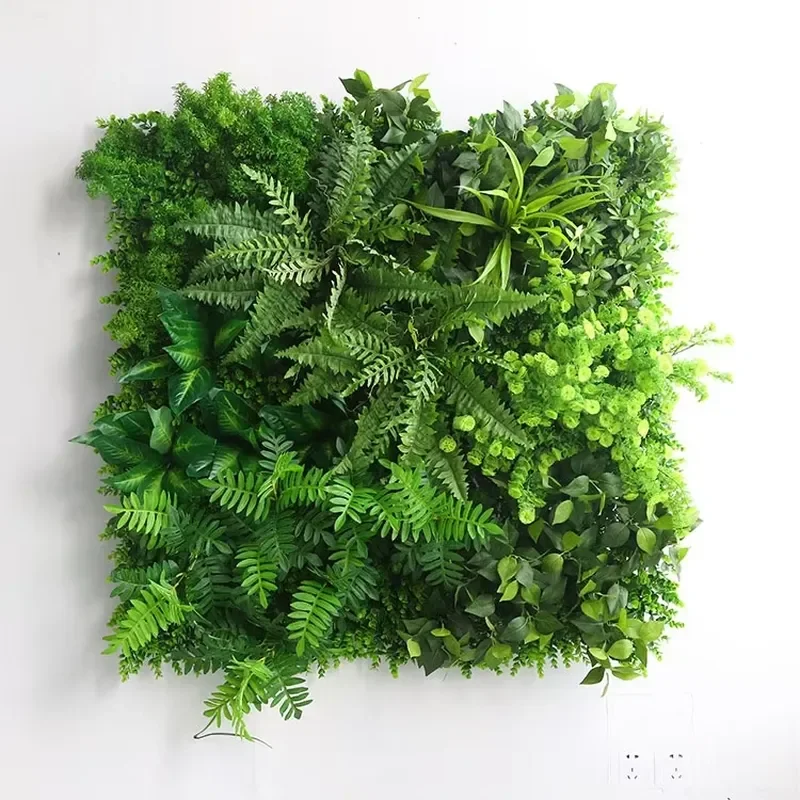 Durable Garden Artificial Plant Latest Green Hedge Wall on Balcony Factory-Sourced Plastic Grass