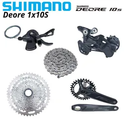 SHIMANO DEORE M4100 M5100 10s Group 1x10s SL-M4100 Right SHIFT LEVER 10v RD-M5120 SGS CN-HG54 CS-M4100 46T FC-M5100-1 BB52 Set