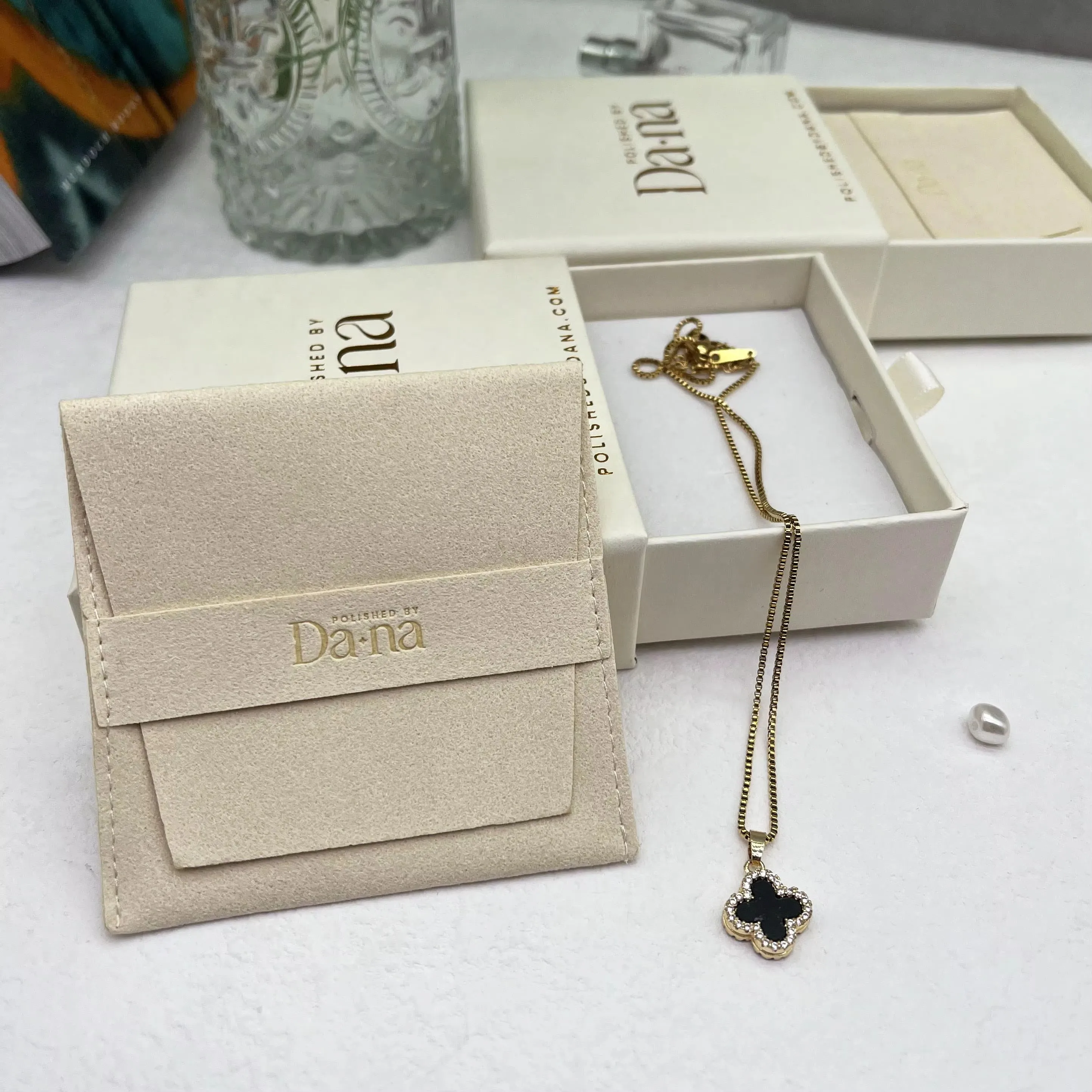 Luxury Earring Bracelet Necklace Ring Box Jewelry Packaging Drawing Box and Pouch Slide Drawer Paper jewelry Box