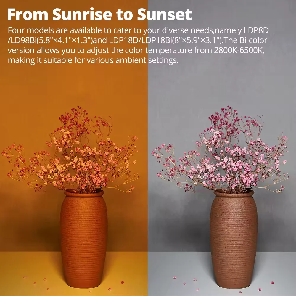 Godox LDP8D/Bi LDP18D/Bi LED لوحات إضاءة الفيديو 5600K / 2800K-6500K للكاميرا ملء الضوء إضاءة داخلية/خارجية التصوير الفوتوغرافي #5