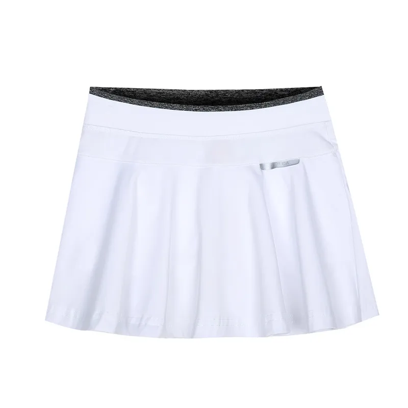 Minigonna da tennis per ragazza a pieghe coreana, gonna da tennis nera, gonna da tennis con pantaloncini, Skorts da Badminton Slim ad asciugatura