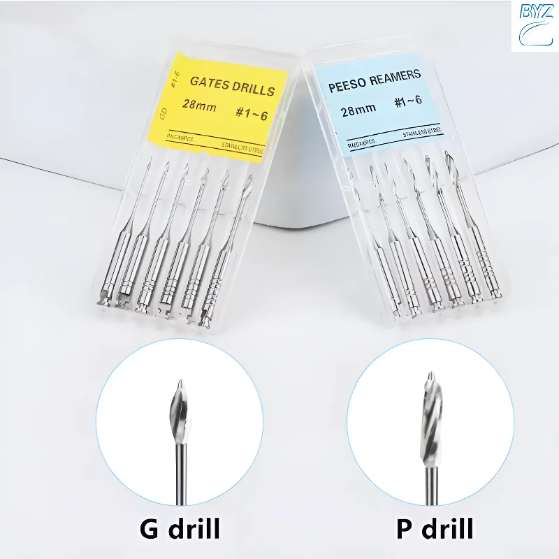 10 Box  Dental Peeso Reamer Gates Drills 28mm 32mm Endodontic Reamers Drill Burs Endo Files Engine Use Dentist Materials