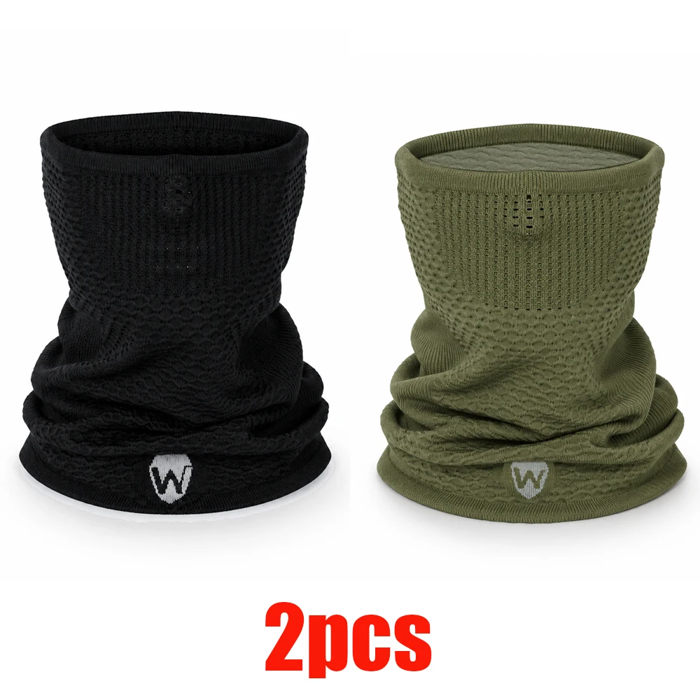1pc/2pcs/3pcs Winter Warm Ademend Fietsmasker Sjaal Unisex Naadloos Elastisch Half Gezichtsmasker Buitensporten Hardlopen Skimasker