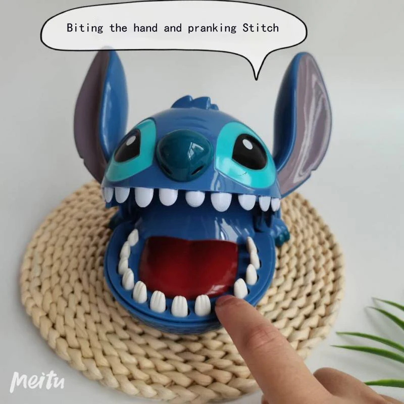 Miniso Disney Anime Cartoon Biting Fingers Stitch The New Table Games Stress Reliever Spoof Tricky 2024 Kids Toys Gift