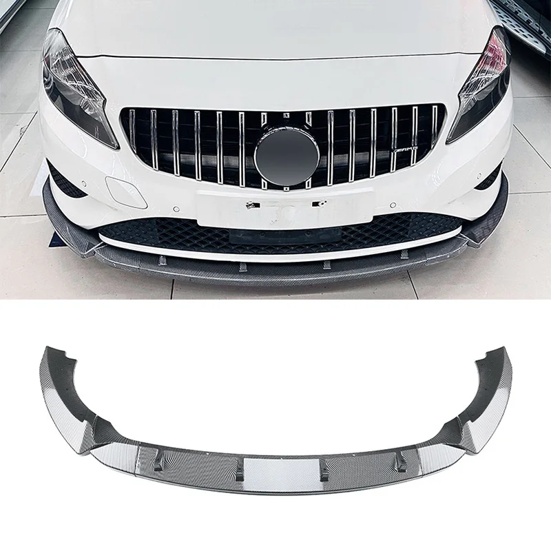 

Car Front Bumper Lip Spoiler For Mercedes-Benz A-Class W176 2013-2015 Front Bumper Protector Lower Blade Splitter Car Styling