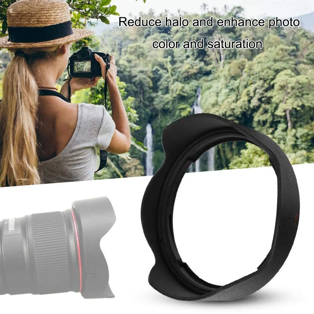 EW-82 Camera Bayonet Lens Hood Reversible For Canon EF 16-35mm f/4l IS USM Lens SLR hood