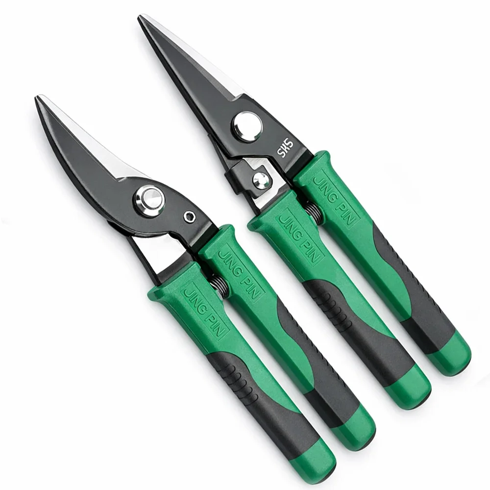 Professional Industrial Iron Shears Stainless Steel Scissors Tin Snips for Metal Sheet & PVC Pipe Cutting