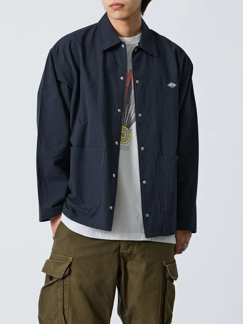 New Autumn 2026 Cotton Workwear Jacket Multi-Pocket Collaborative Upper Apparel Loose Fit Casual Style Long Sleeve Coat