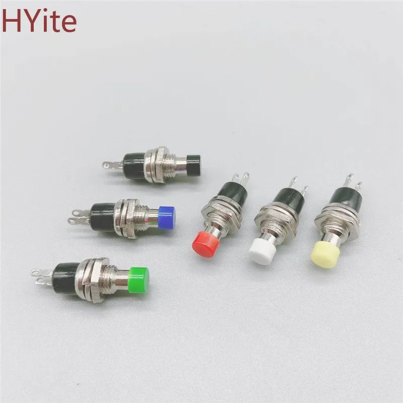 10pcs 7mm Momentary Push button Switch Press the reset switch Momentary On Off Push Button Micro Switch Normally Open NO
