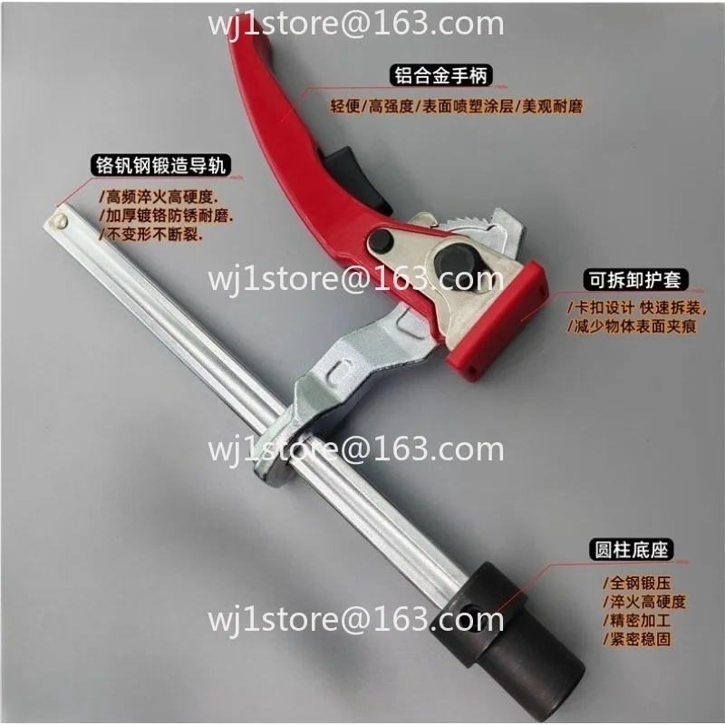 3D Welding Clamp Fixture with Ratchet F-Clamp, Flexible Positioning Tool for Metal Fabrication & Assembly