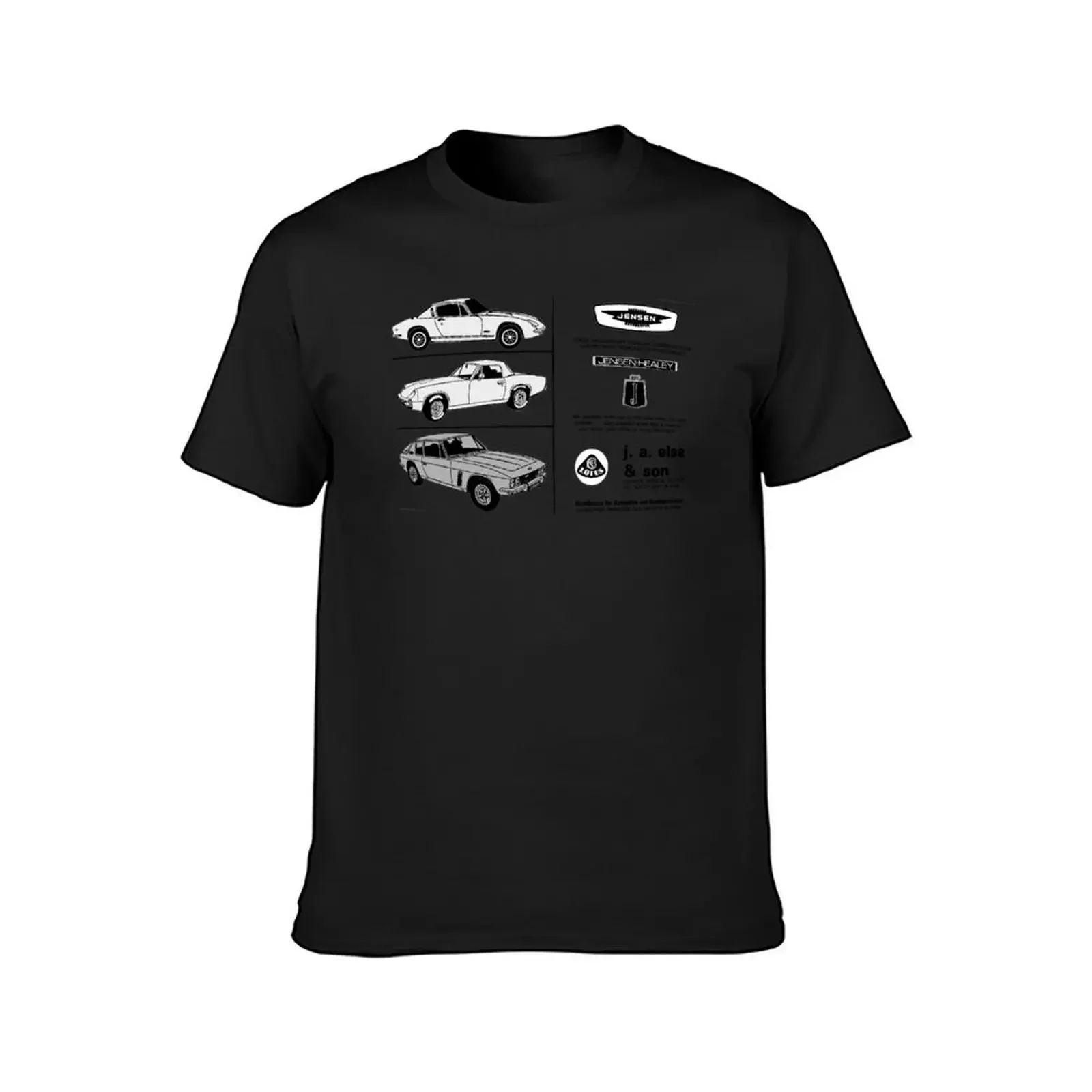 JENSEN INTERCEPTOR T-Shirt oversized graphic tee hippie clothes cotton graphic tees black t-shirts for men