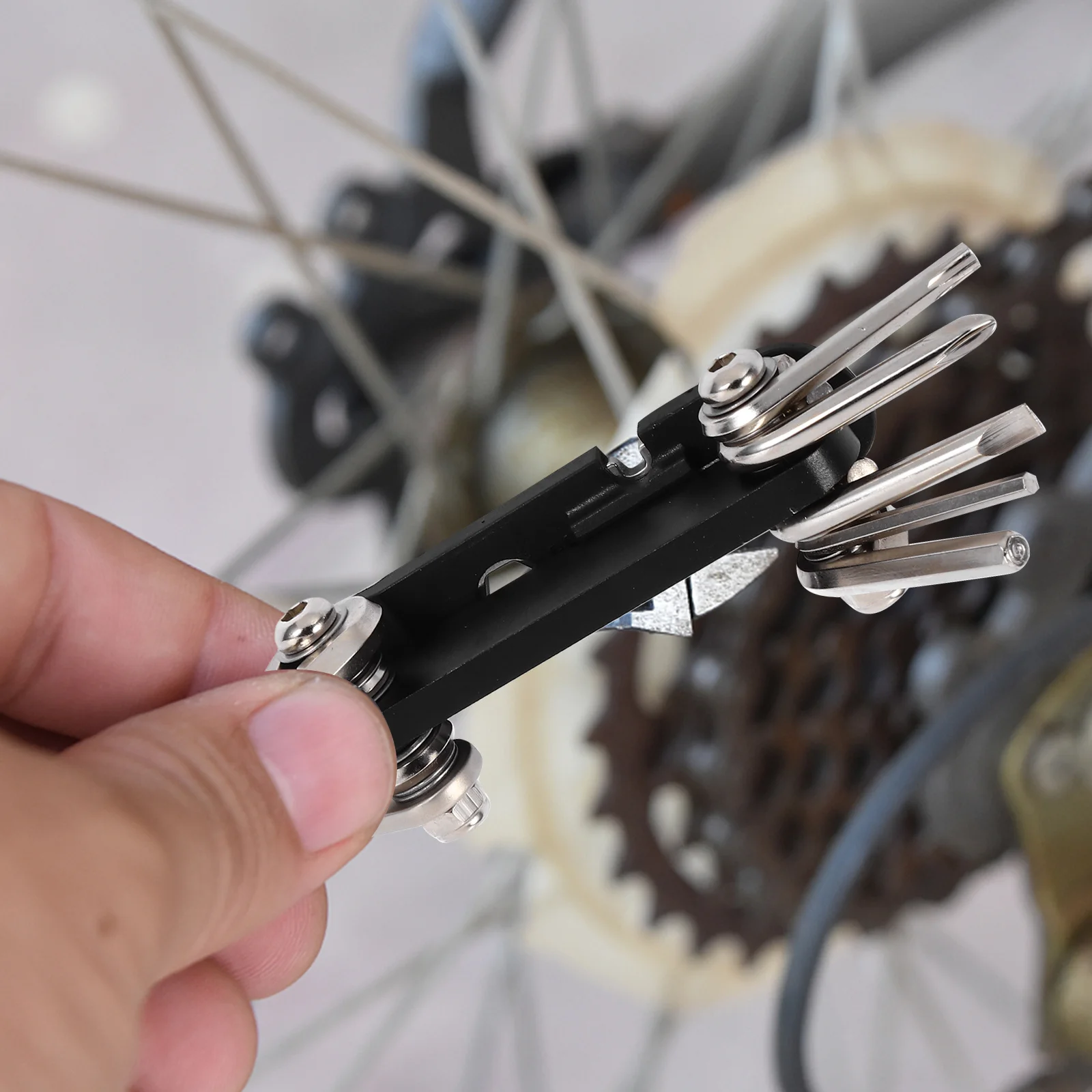 

1Pcs Multifunctional Combination Tool Essential Cycling Accessory Portable Spanner for Bicycle Maintenance DIY Repair Kit Gift