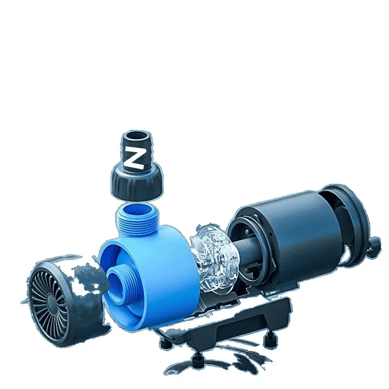 Suitable forFish tank water pump silent frequency conversion submersible pump suction fish small fish pond amphibious pump circu
