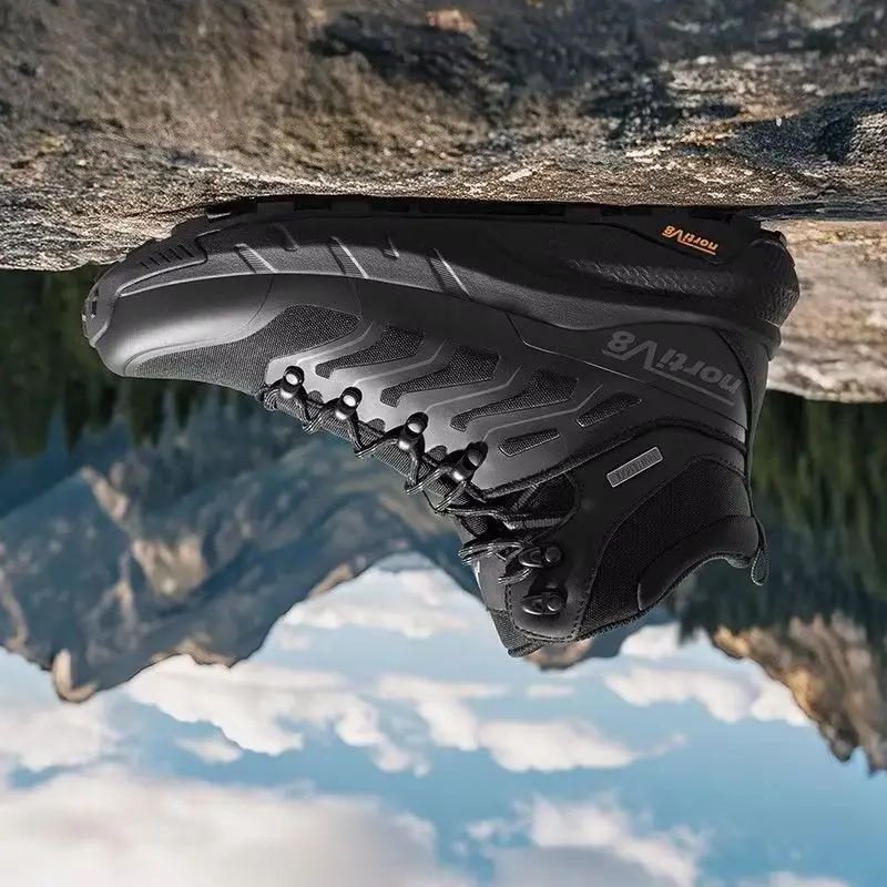 

Классическая брендовая удобная противоскользящая обувь для альпинизма, высококачественные треккинговые кроссовки, дизайнерские уличные ботинки средней высоты