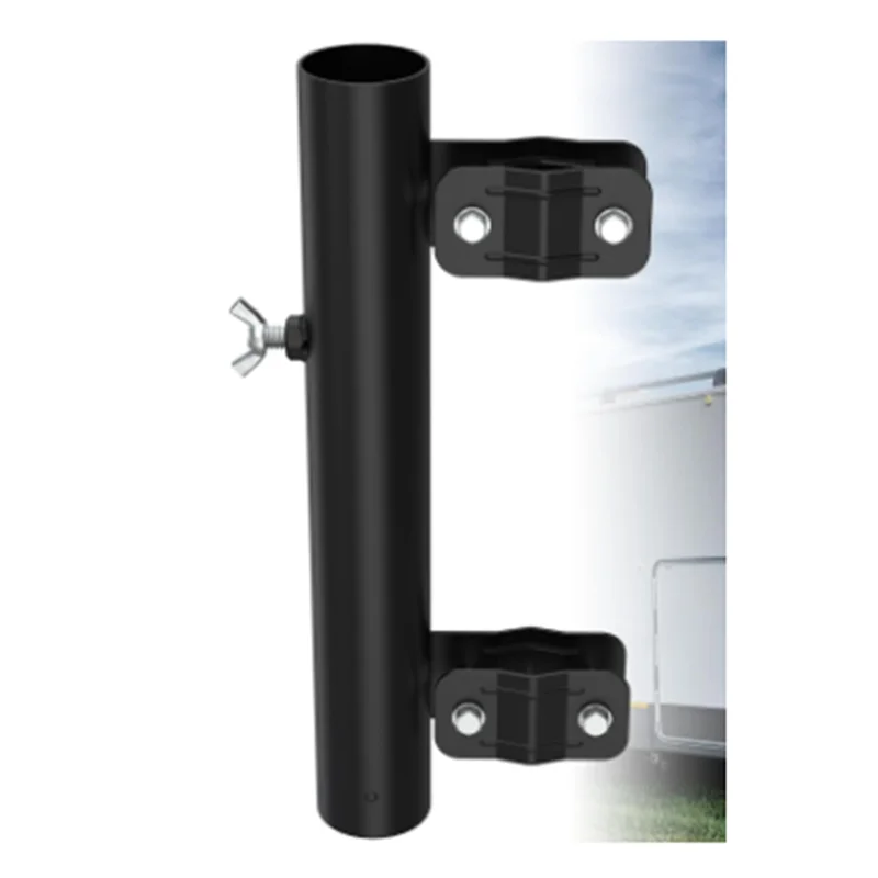 

Simple RV Flagpole Holder Flag Mounting Bracket For RV Travel Trailer Outside House