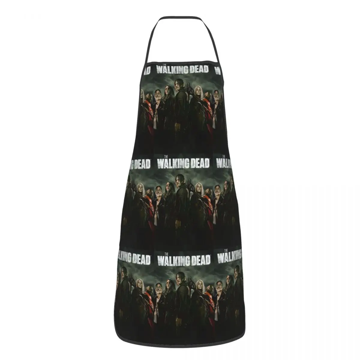 The Walking Dead Gaming Games Apron Chef Cooking Tablier Sleeveless Bib Kitchen Cleaning Pinafore for Women Men Painting