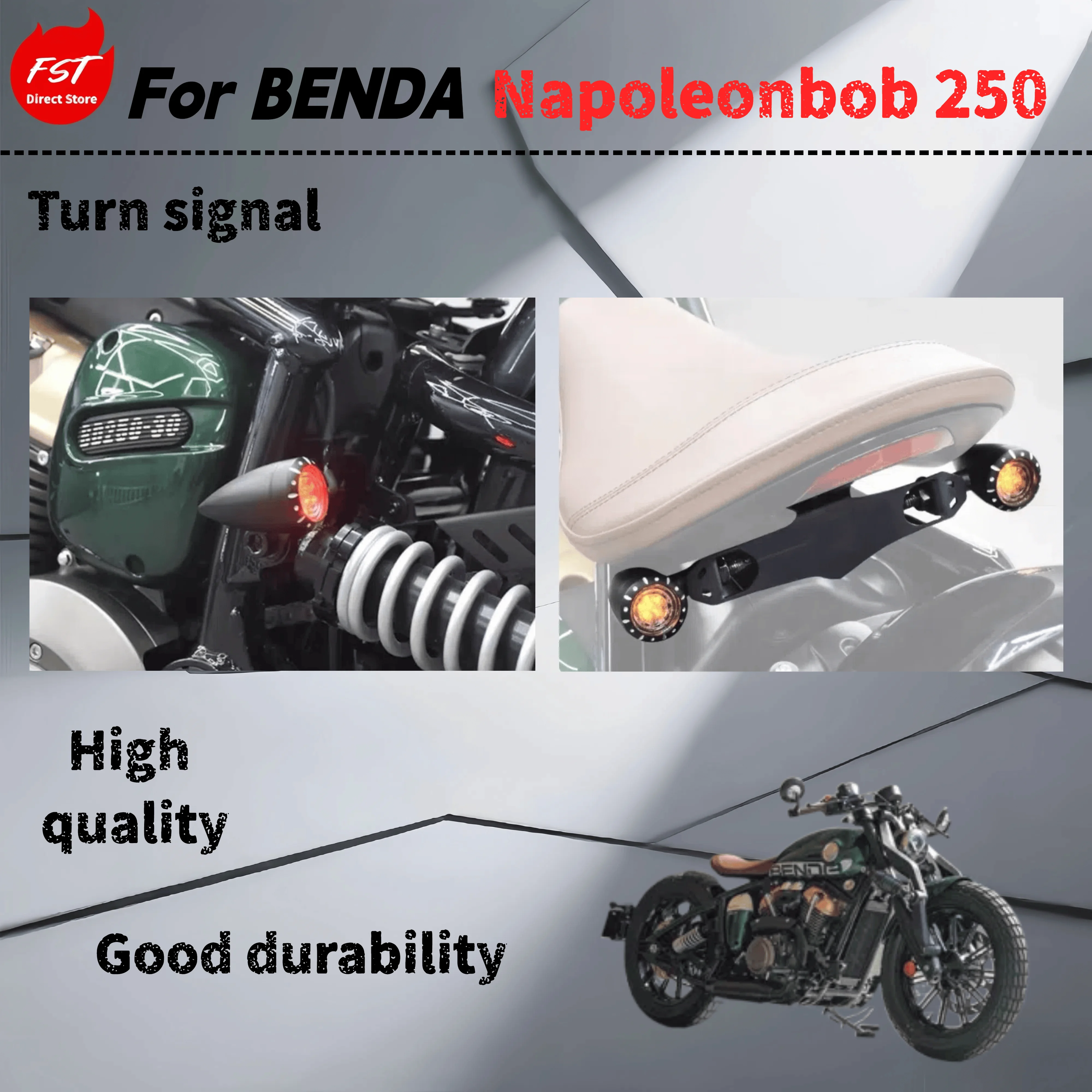 

For Benda Napoleonbob 250 retrofit 3-in-1 rear taillight, retro led brake, rear turn signal, daytime running light accessories