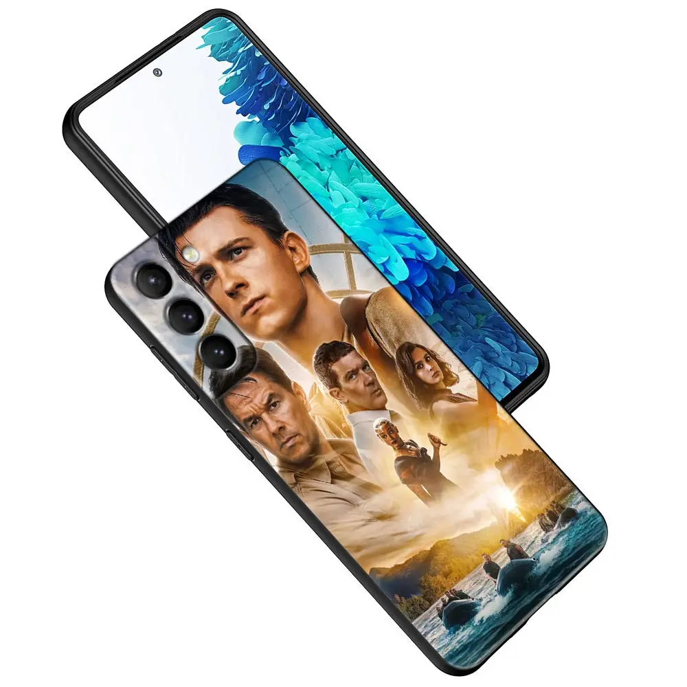 Uncharted Tom-Holland Phone Case For Samsung Galaxy S24 S23 Ultra 5G S20 S21 FE S10 S9 S22 S24 Plus Cases Black TPU Soft Cover