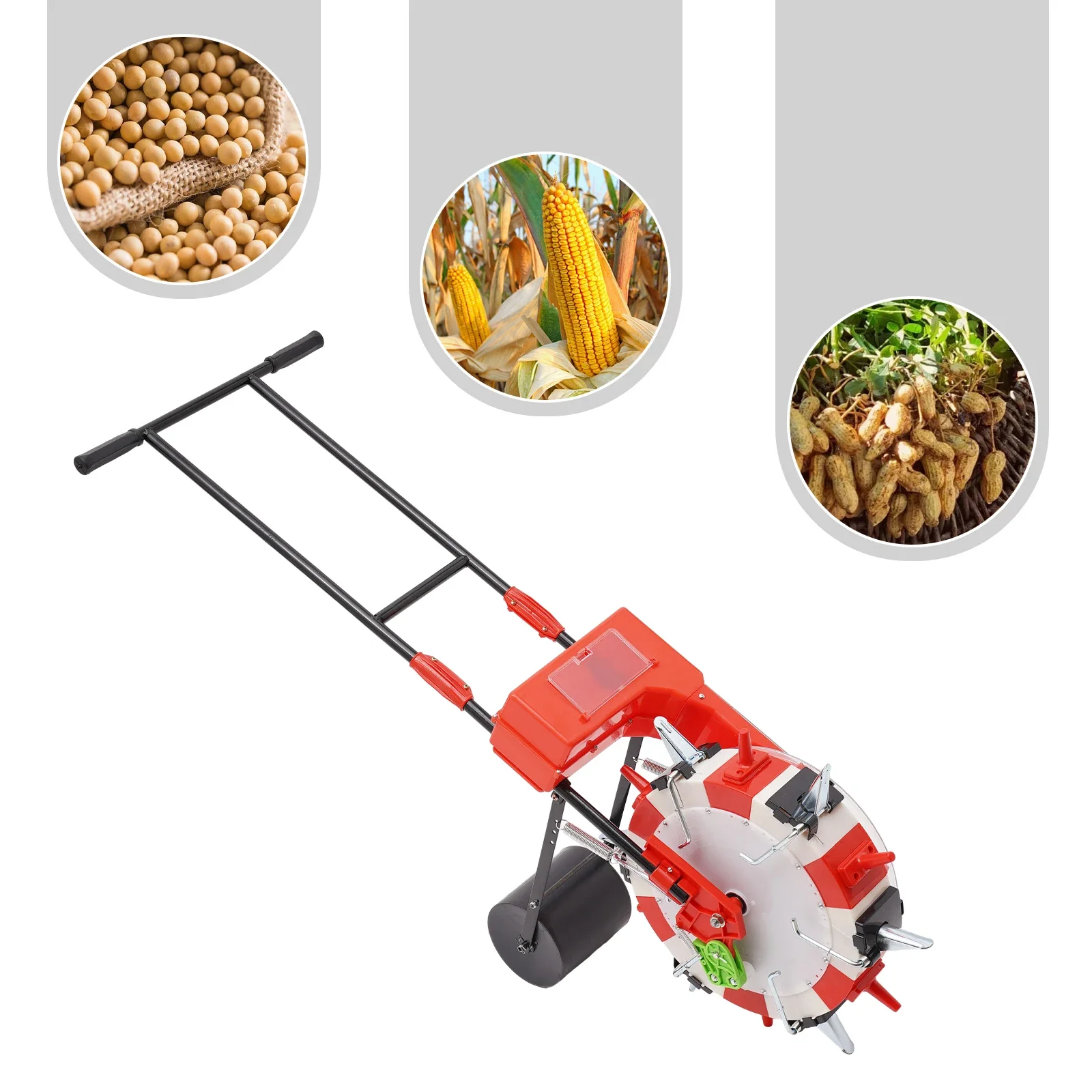 

​​Upgraded Push Planter 6 Spouts Large Spring Bracket 24x52x62cm Package Size for Dry Land Rocky Ridge Areas​​