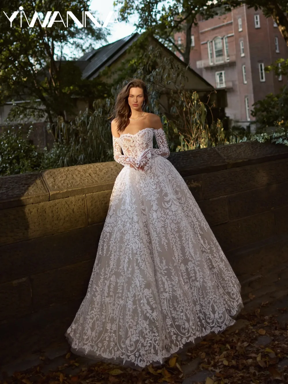 

Glamorous Sequined Appliques Wedding Dress A-line Off Shoulder Lace up Bridal Gown 2026 Customized Charming Dresses For Bride