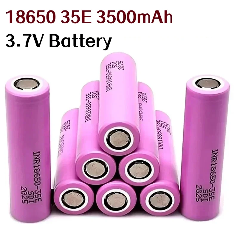 Rechargeable lithium ion battery for digital cameras and cameras, 100% original, new, 18650, 3500mAh, 20A discharge, 3.7V, 2025