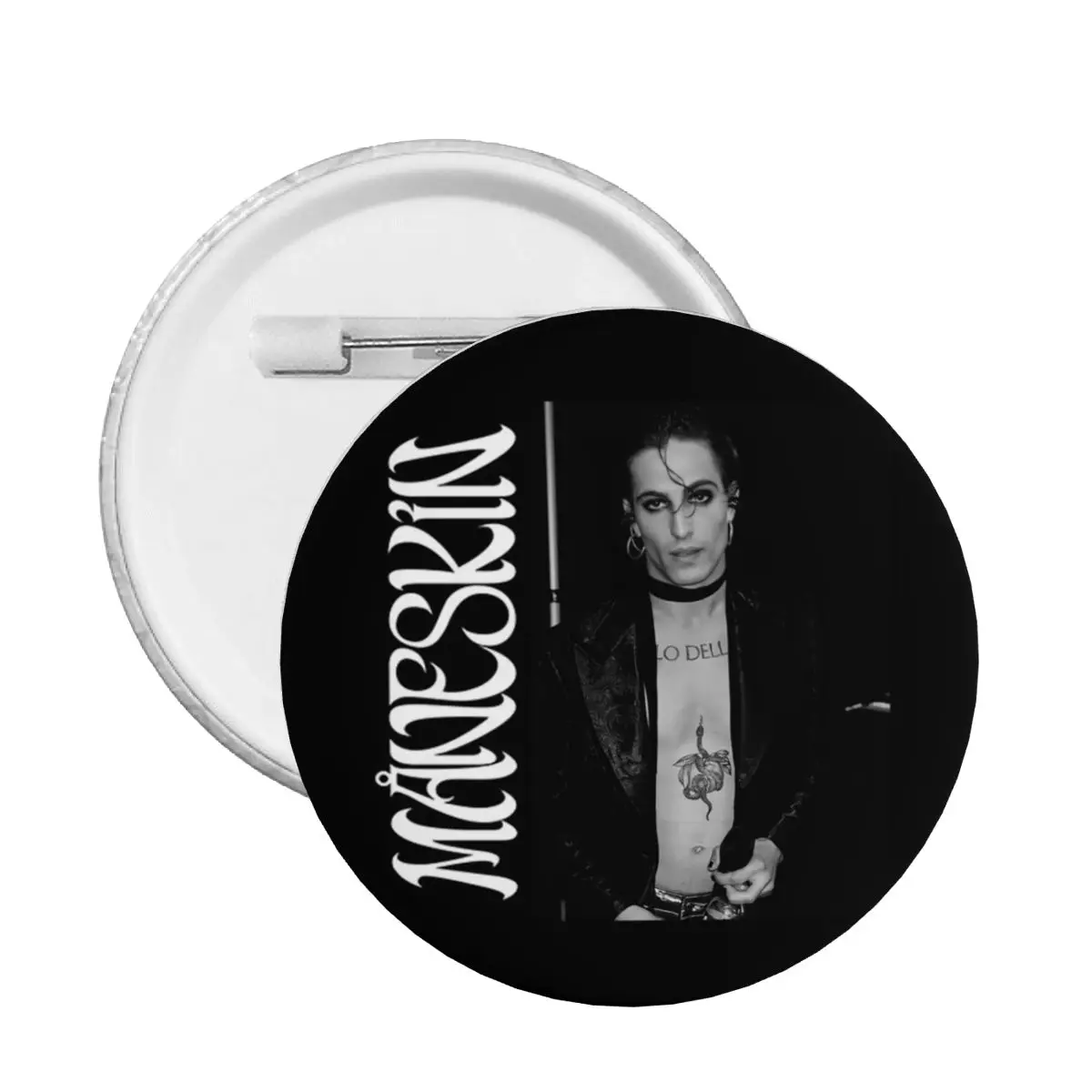 Damiano David Maneskin Soft Button Pin Custom Funny Pop Rock Band Pinback Badge Brooch Boyfriend Gift