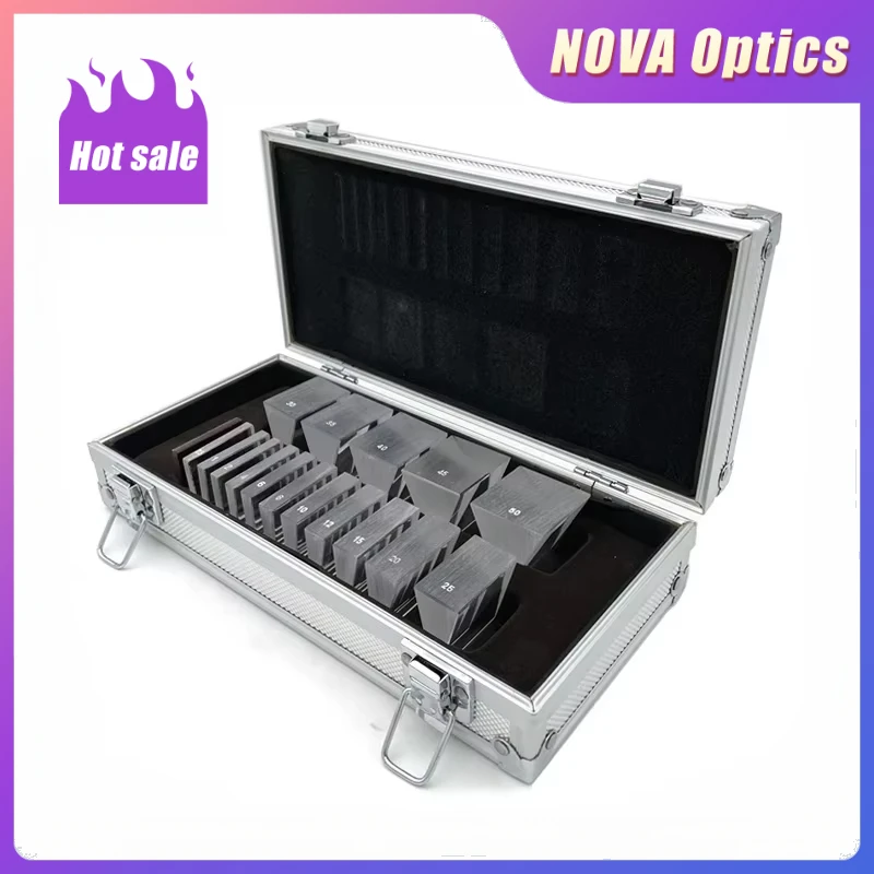 Nova LS-16 Optical Ophthalmic Prism Set with Aluminium Case Trial Lens