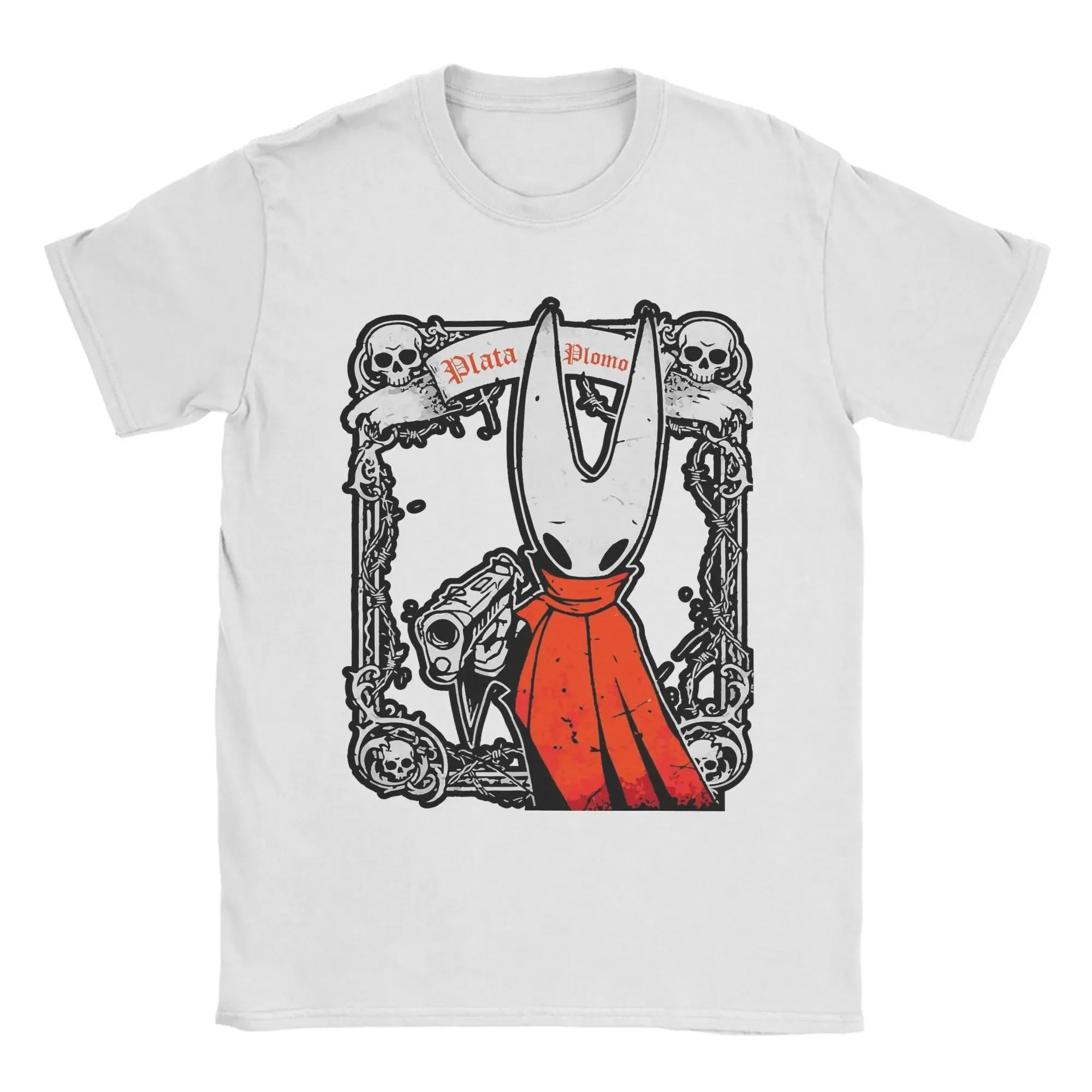 الرجال الفضة الدبور أو الرصاص Silksong الجوف فارس تي شيرت 100% الملابس القطنية خمر تي شيرت هدية عيد ميلاد تي شيرت #5