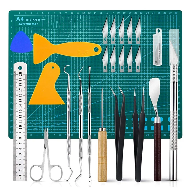 

24 Pieces Of Vinyl Weeding Tools Float Carving Dry Flower Tool Set DIY Dry Flower Dry Art Easy Install