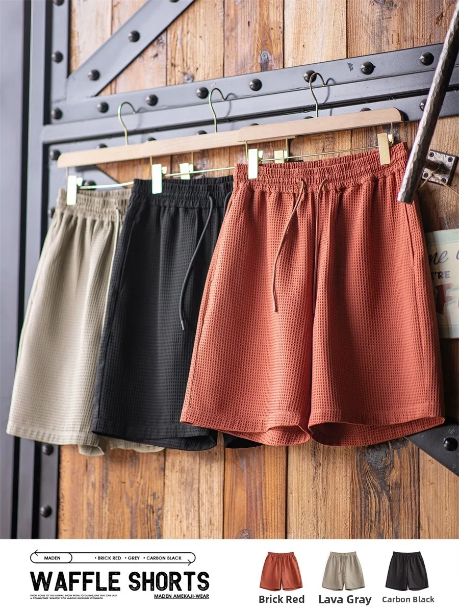 

Мужские повседневные брюки Maden American Retro Workwear: свободные, прямые, тонкие, дышащие, укороченные, из полиэстера