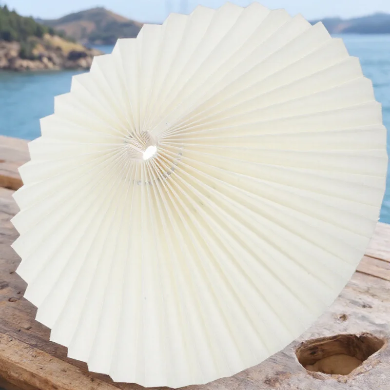 

CHILDWEET Mushroom Pleated Fabric Lamp Shade Drum Light Cover for Bedside Lights