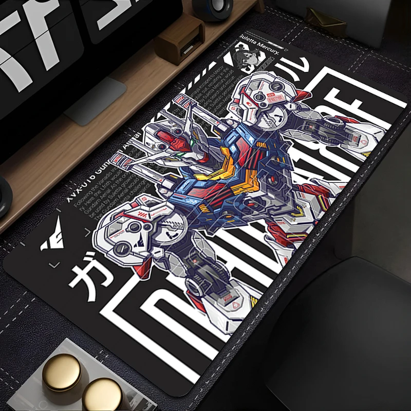 لوحة ماوس ميكانيكية Warrior Gundam Aerial Xxl لوحة مفاتيح ممتدة وسادة مطاطية مكتب حصيرة غير قابلة للانزلاق مكتب ماوس حصيرة لوحة ماوس الألعاب