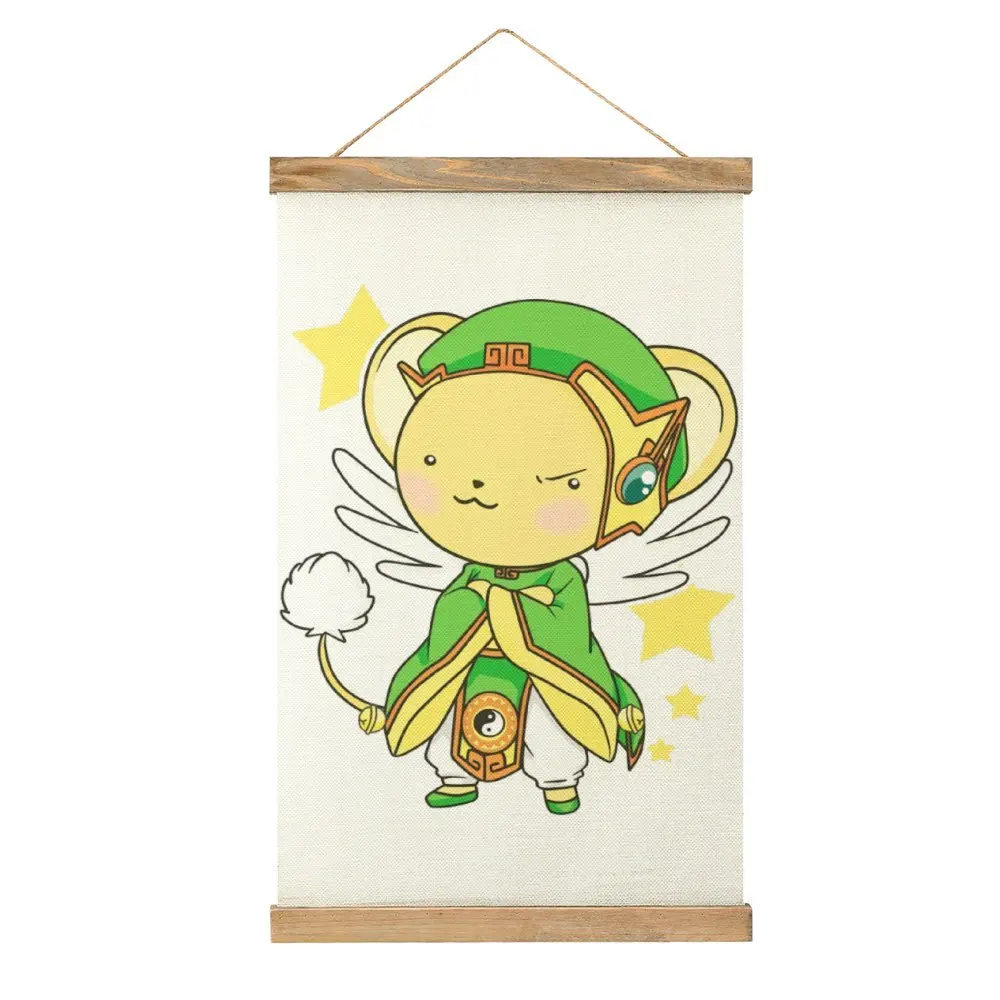 Casual Graphic Cardcaptor Sakura Kero Shaoran Canvas Hanging Picture Picture Hanging Humor Graphic Restaurant   Draw Style Hang