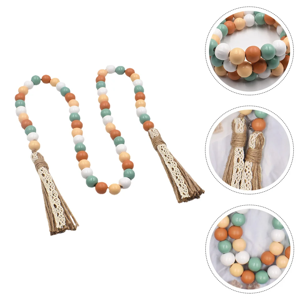 Beaded Cords for Tiered Tray Tassel Beads Skull Rope Pendant Rural Colorful Ornaments