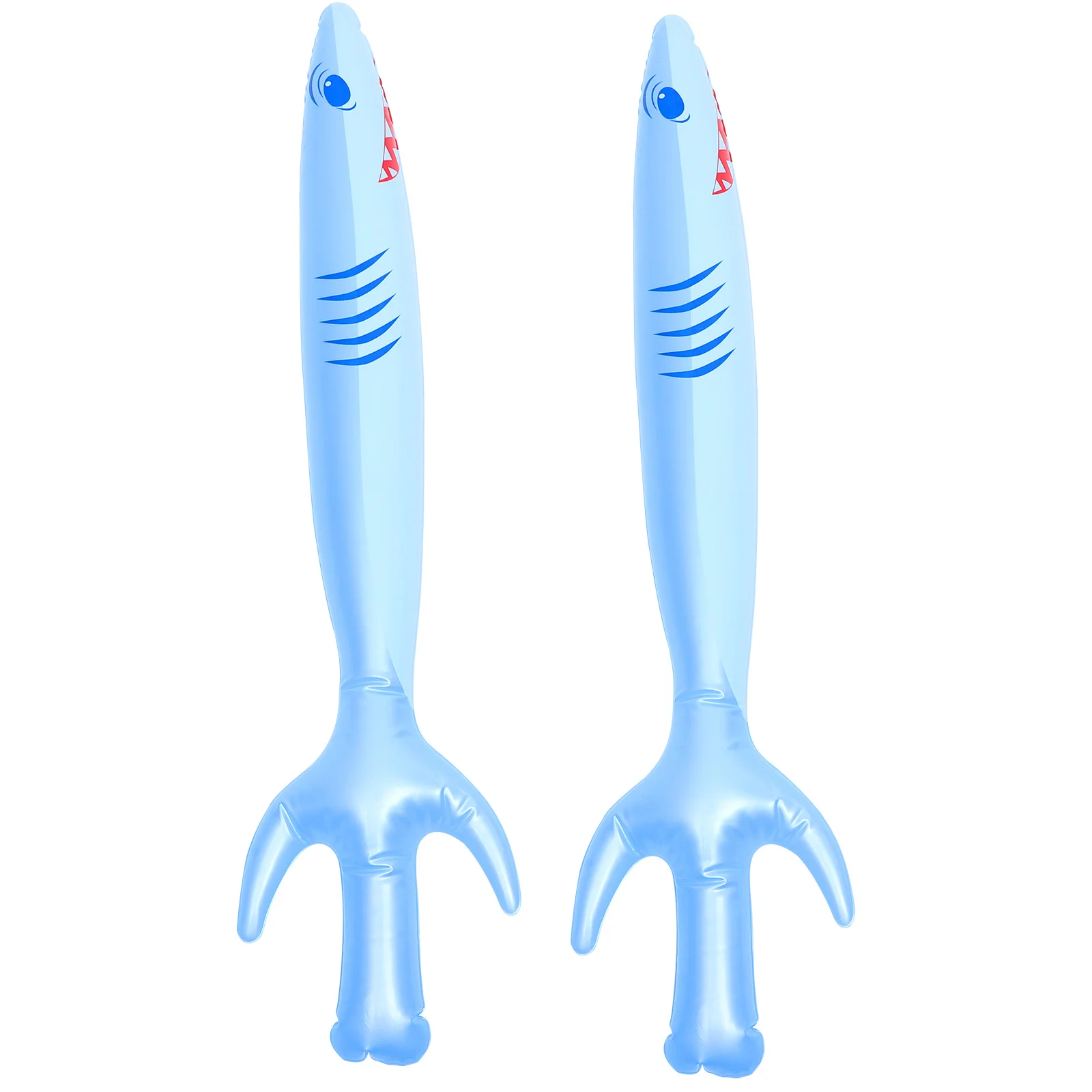 2pcs Inflatable Pirate Swords Cartoon Shark Shaped For Kids Halloween Party Decoration Pirate Cosplay Props Inflated Sword Theme