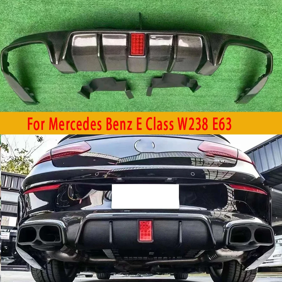 

For Mercedes Benz E Class W238 E63 Carbon Fiber Back lip Car Rear Bumper Diffuser Rear Splitters Spoiler Car Accessories