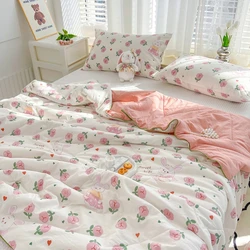 Summer Soy Fiber Thin Quilt Comforter Soft Air Conditioning Quilt/Duvet/Blanket Bed Duvets 150x200 200x230 Machine Washable
