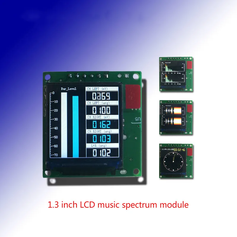 Nvarcher-Mini pantalla a Color de 1,3 pulgadas, Analizador de pantalla de espectro multimodo, salida de ecualización 5V, 300-18kHz