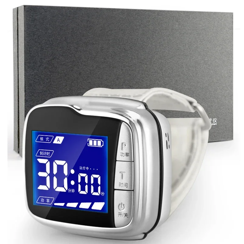 Jianguang Shield wristwatch type semiconductor laser therapy device for home use, heart blood and ear canal