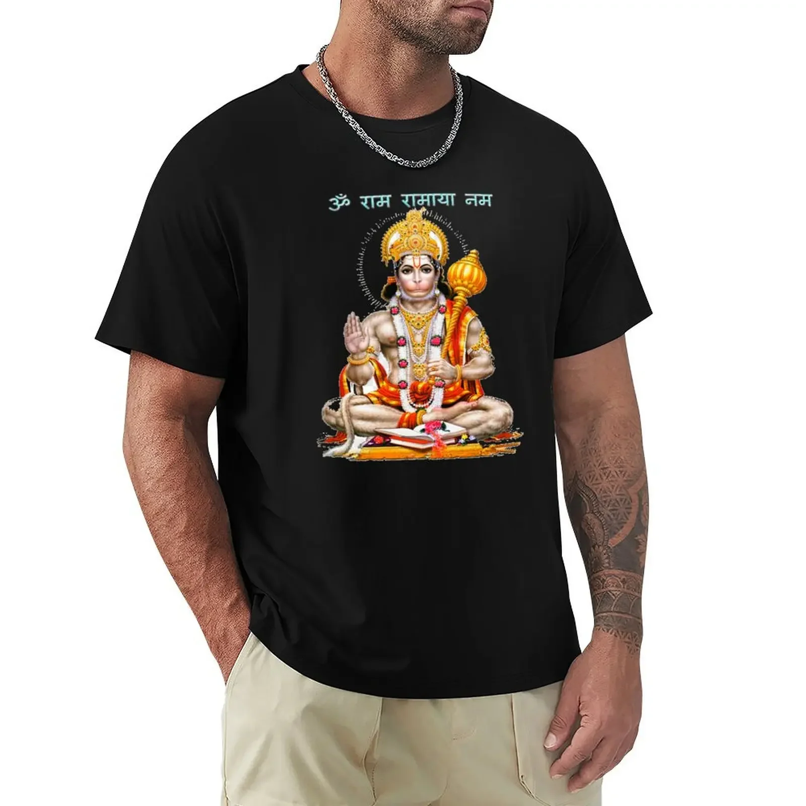 Hanuman T-Shirt graphic t shirts man clothes sports fans graphic t shirt vintage funny t shirts men