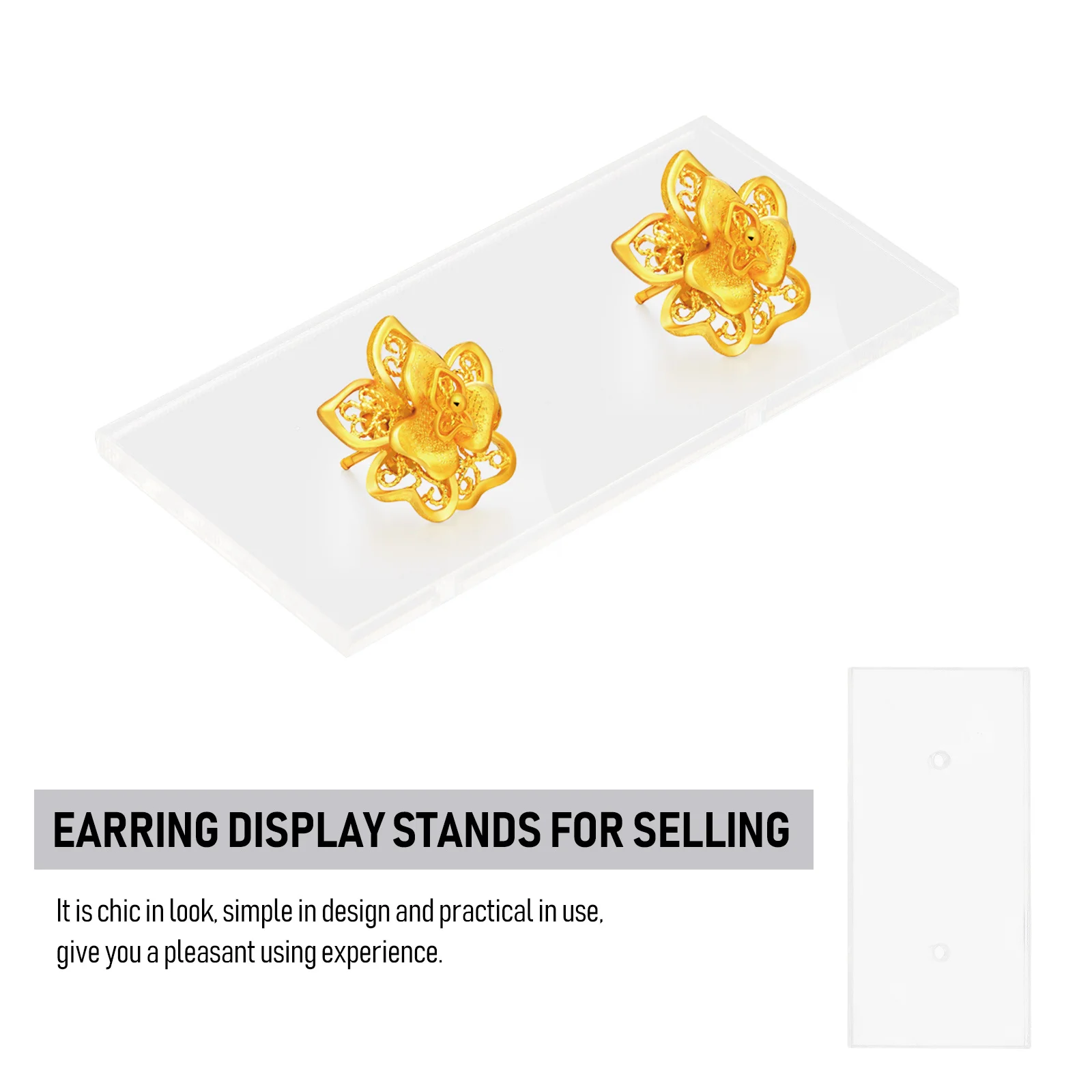 

15Pcs Acrylic Earring Display Organizer Durable Holder Stand for Jewelry Retail Home Use Earring Holder Jewelry Display