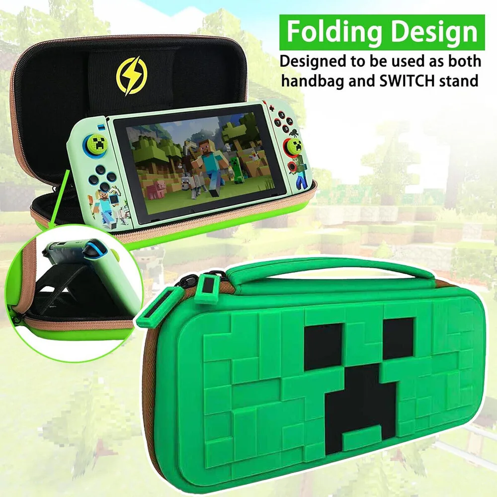 For Nintendo Switch Minecraft Hard Protective Protect Carry Storage Game Case