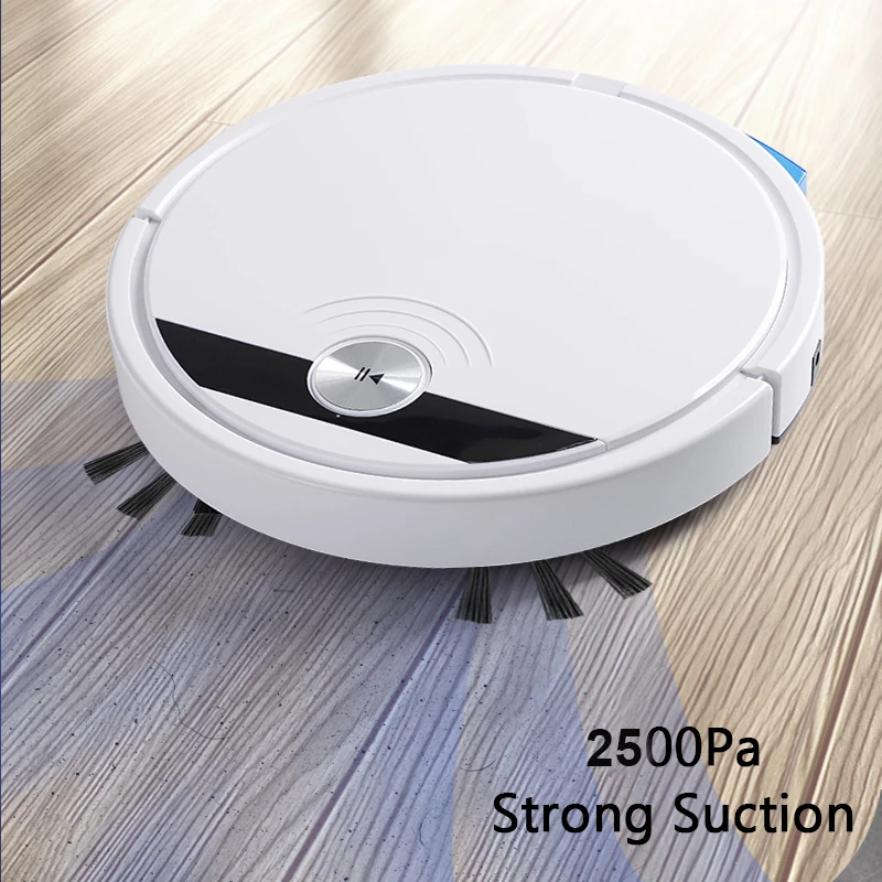 Robot Vacuum and Mop Combo Cleaner Slim Mopping Robotic Vacuum Cleaner with Water Tank for Hard Floor Wood Floor