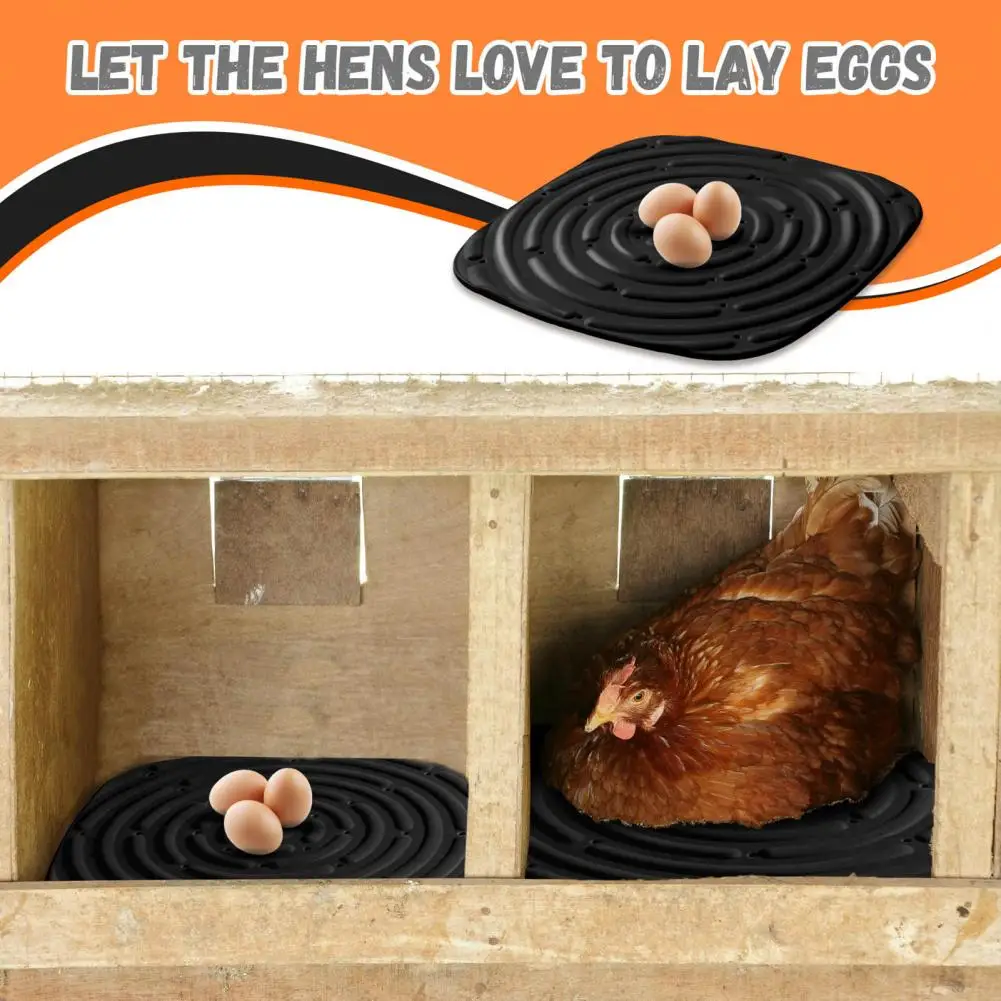 2 Pcs/4 Pcs Chicken Cooping Mat Washable Chicken Nesting Pads Durable Healthy Coops Bedding For Laying Eggs Prevents Cracked Egg