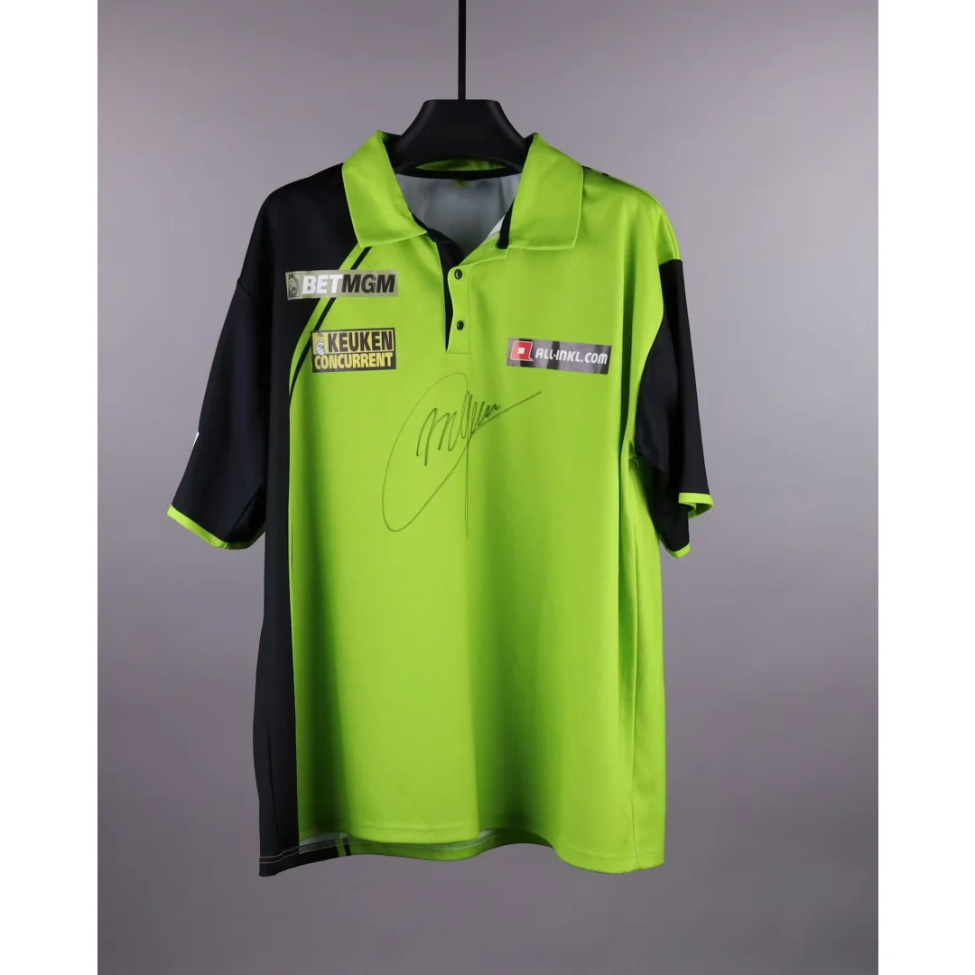 

Майкл Ван Герен Премьер-лига Дартс Специальные дартс спортивная одежда Джерси для любителей дартса Спортивная мужская футболка Детская одежда Футболка