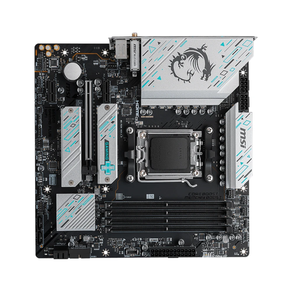 Imagem -03 - Msi B650m Gaming Plus Wifi Placa-mãe Am5 Soquete Suporte 7900x 7800x3d 7600 Cpu 4xddr5 7800mhz 256gb Hdmi M.2 Nvme Pcie 5.0