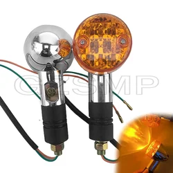 Motorcycle 10mm Bolt Turn Signals Lights fit For Kawasaki Vulcan VN 750 800 1500 RETRO Honda Shadow Aero Turn ligh