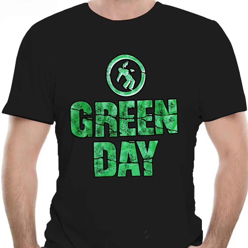 

Greenday - New Vintage Green Writing - Band fashion t-shirt men cotton brand teeshirt New Arrival Informal fashion men manga